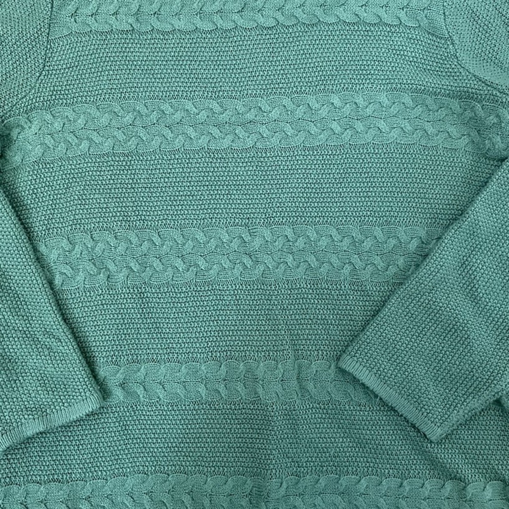 St. John's Bay Aqua Cable Knit Sweater